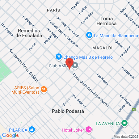 Alisados Makidel map