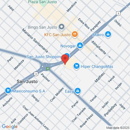 San Justo Crossfit map