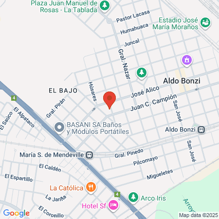 Caps N 21 Presidente Peron map