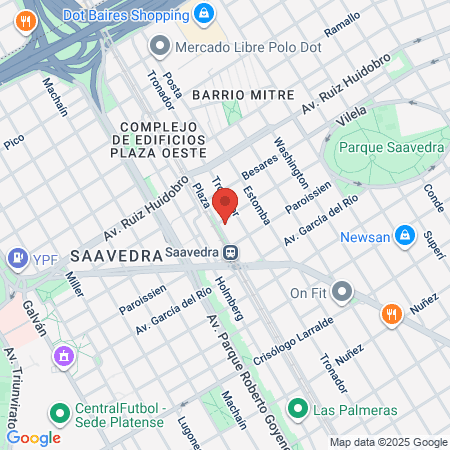 Veterinaria Saavedra map