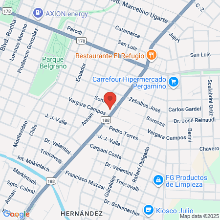 Dra Gisela Valentini map