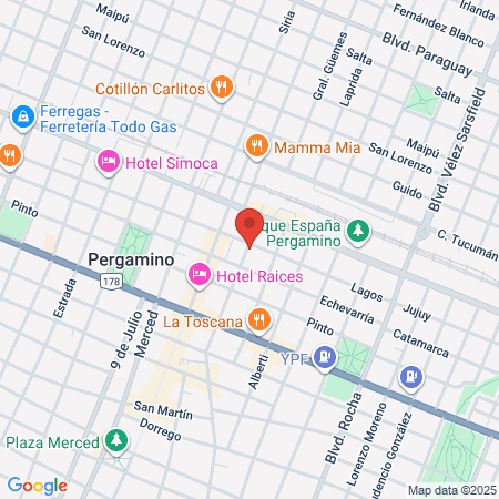 Consultorios Pergamino map