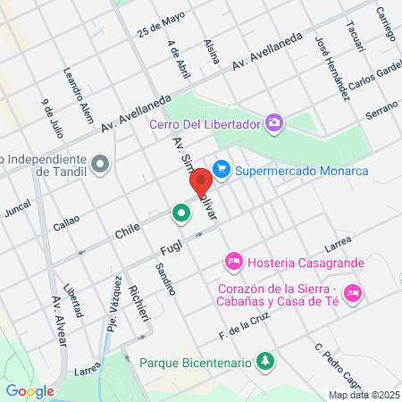 Odontologia Tandil Guadalupe Masson Moline map