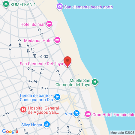 Balneario Almejas map