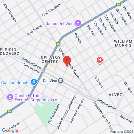 Community Advisory Del Viso map