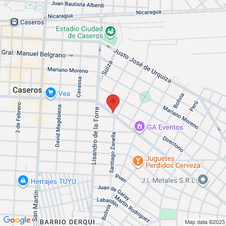 Osecac Caseros map