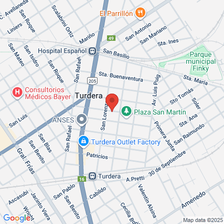 Club Alumni Natación Y Gym Acualumni Turdera map