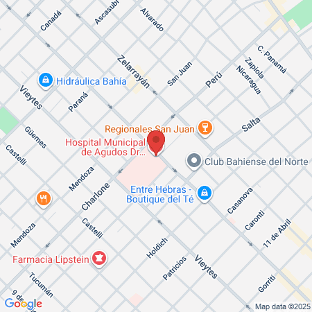 Hospital Eva Peron Guardia map