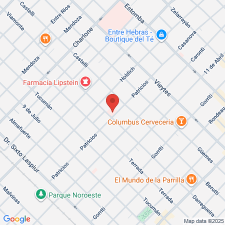 Hospital Eva Peron map