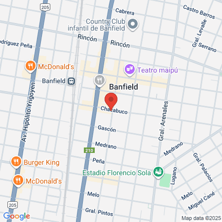 Espacio Fisico Kinesiologia map