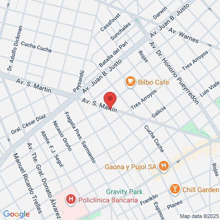 Hospital San Martin map