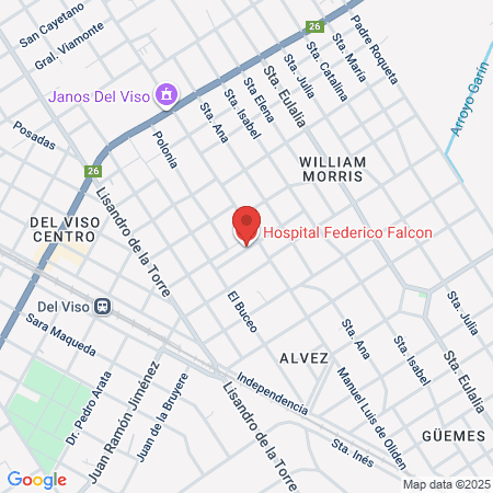 Hospital Federico Falcon map