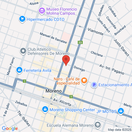 Odontología Alcorta map