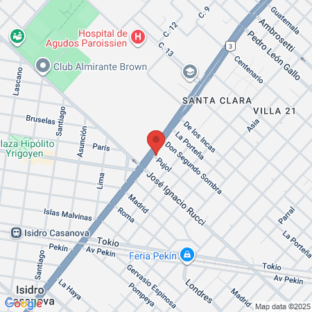 Metrobus La Matanza Estacion Parosiens map