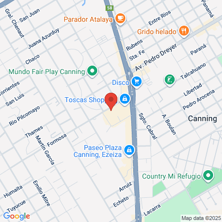 Salud Integral Canning map