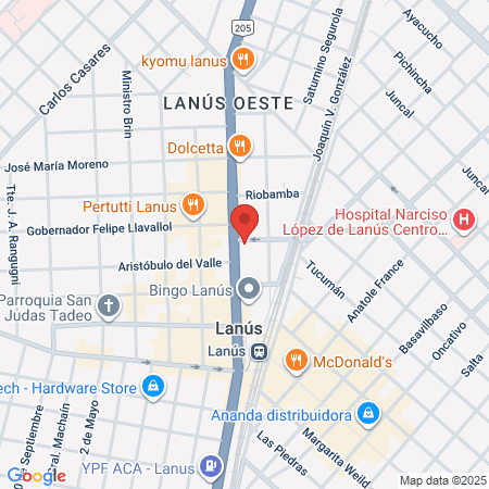 Centro Urológico De Lanús Dr Pavel Palacios map