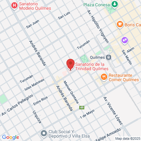 Trinidad Sanatorium Quilmes map