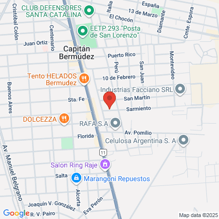 Atlantic Gym Y Fútbol 5 map