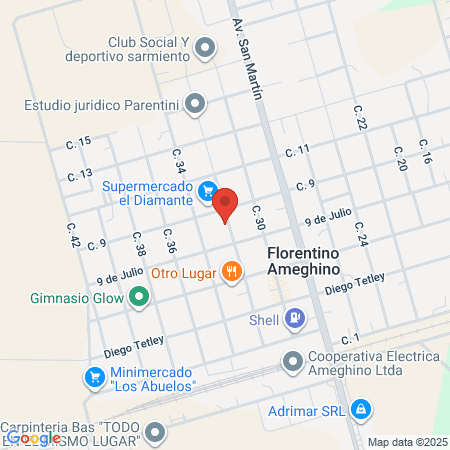 Angaramo Melisa Salón map