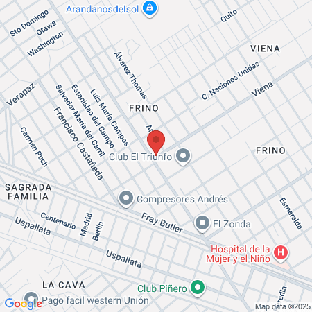 Latinos Barbershop map