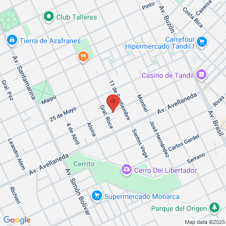 Ortodoncia Tandil map