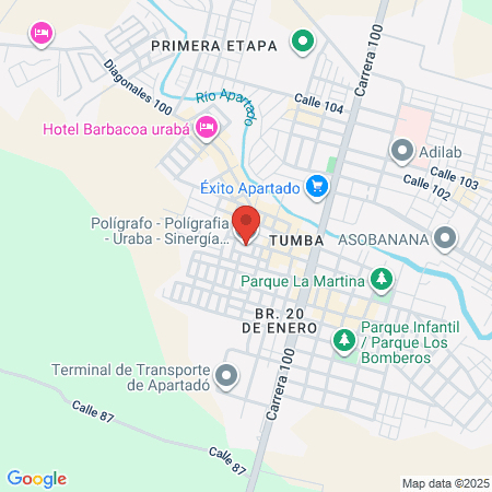 Dr Gilberto Arcila Ospina map