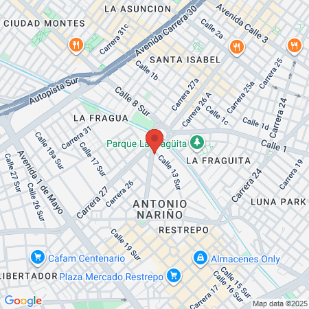 Gimnasio Smart Fit Restrepo map