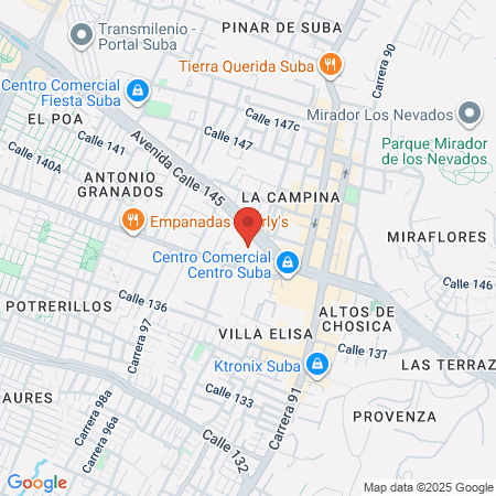 Fisioterapia En Suba map