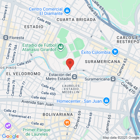 Artes Marciales Antioquía/Club Kim: Hapkido/Defensa Personal/Karate Coreano Taekwondo Sable Coreano Gumdo map