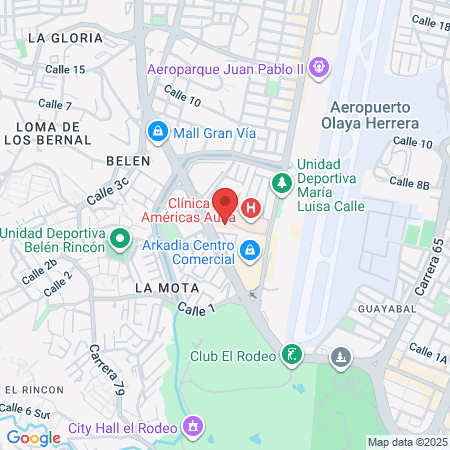 Clínica Central Fundadores Medellín map