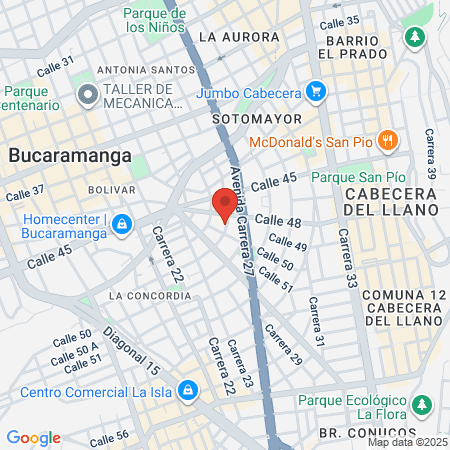 Dr Andres Mauricio Olarte Marín Internista map