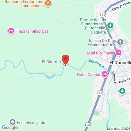 El Chorrito map