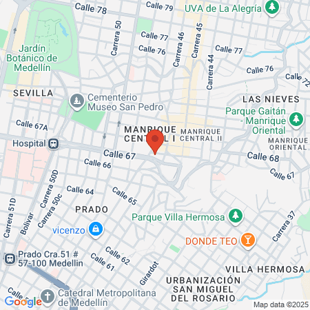 Dr Juan Pablo Orozco map