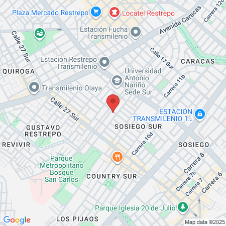 Top Doctors Colombia map