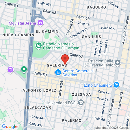 Clínica Veterinaria Nutibara Galerías Bogotá map