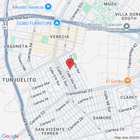 Sala De Belleza Rosy map