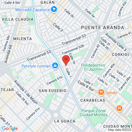 Barber Shop Martinez map