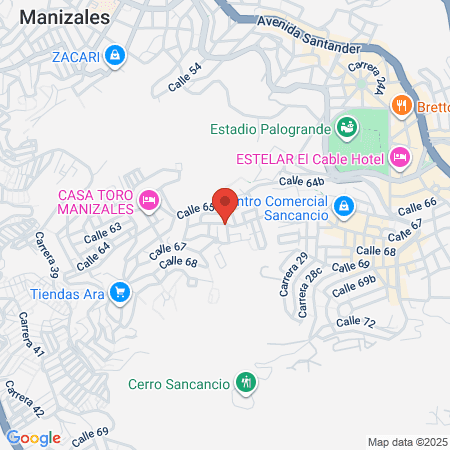 Sports Unit Caldas map