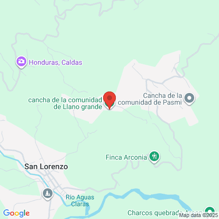 Cancha De La Comunidad De Llano Grande map