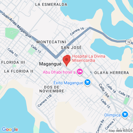 Hospital Calamar map