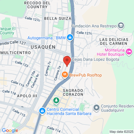 Caribbean Spa Bogotá map