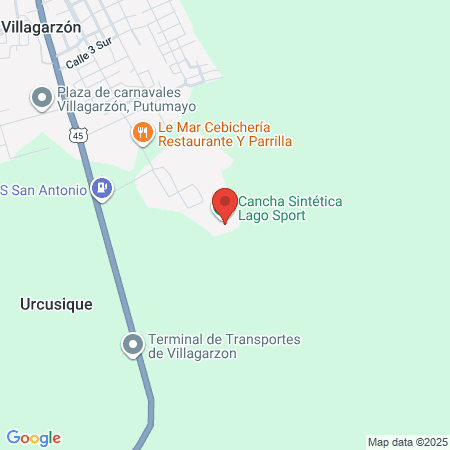 Cancha Sintética Lago Sport map