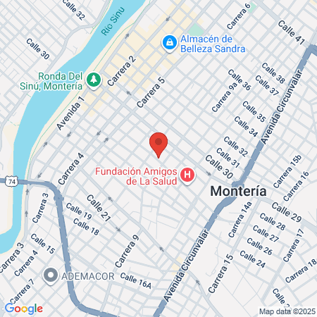 Dr Víctor Yepes Pediatra map