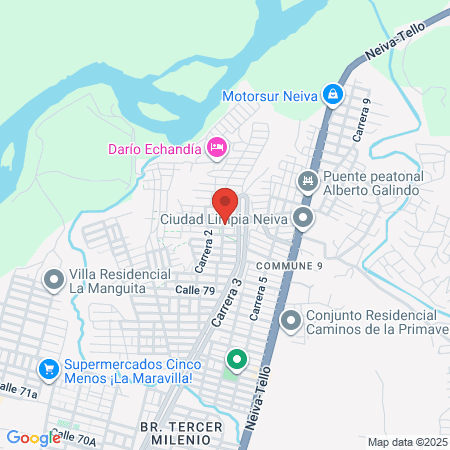 Centro Especializado Paty Mechas map