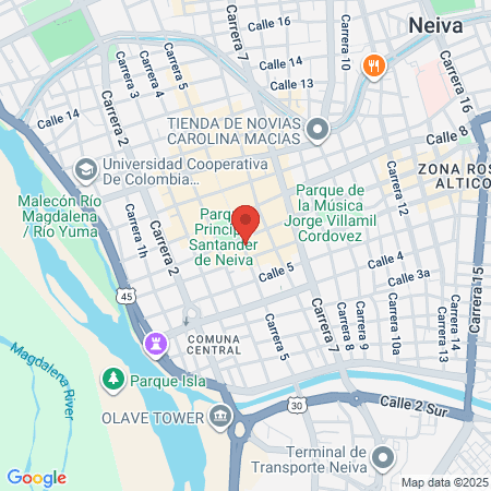 Dra Adriana Pastrana Neiva map