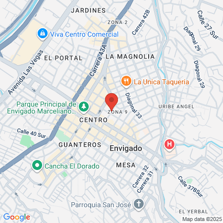 Agata Alisados Envigado map