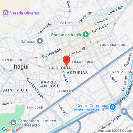 Fisinova Sede Itagüí map