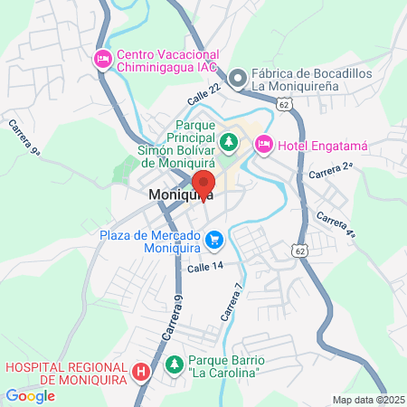 Hospital Regional De Moniquira map