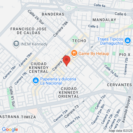 Vet Distrito Animal map