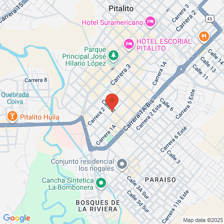 Médico Cirujano Pitalito map